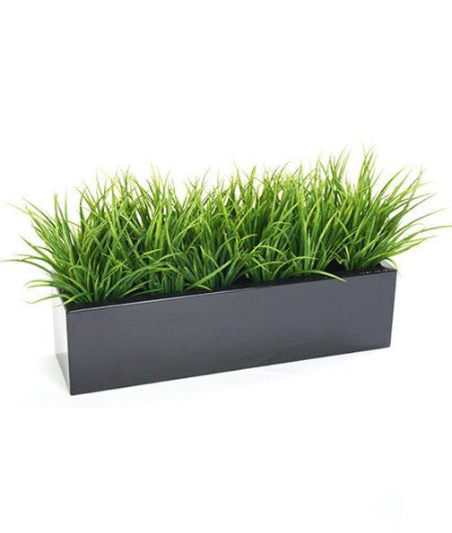 Grass Pot Rectangular GRASS RECTANGLE Terracotta Espresso – THE YARD QATAR