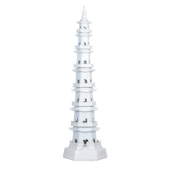 48" CELADON PORCELAIN PAGODA 7 LAYERS