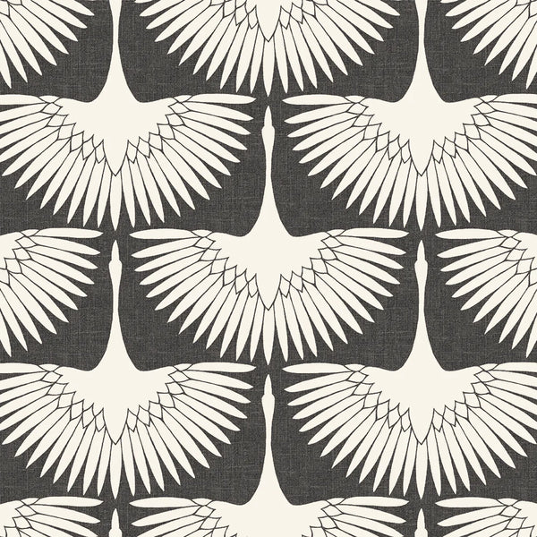 Feather Flock Peel and Stick Wallpaper - Storm Gray