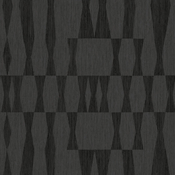 Faux Grasscloth Geo Peel and Stick Wallpaper