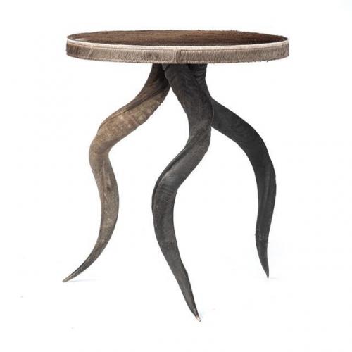 Natural Kudu Horn Side table