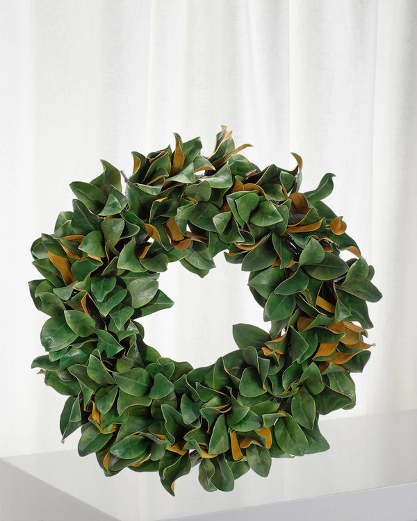 MAGNOLIA Leaf Wreath 32"