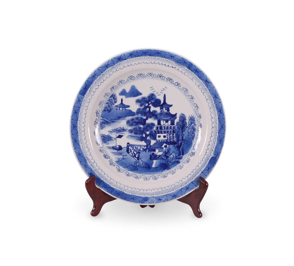 8" Reproduction Blue and white Plate