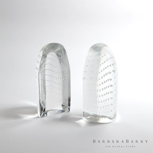 ICEBERG BOOKENDS-DEWDROP CLEAR