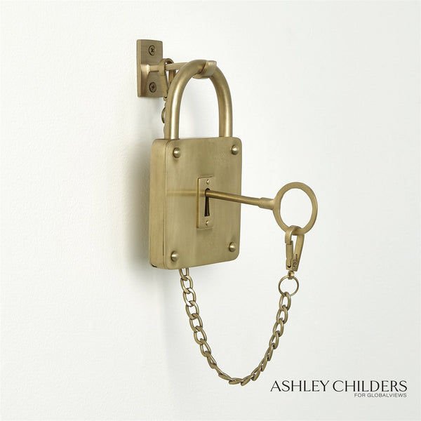 CLASSIC PADLOCK-SATIN BRASS