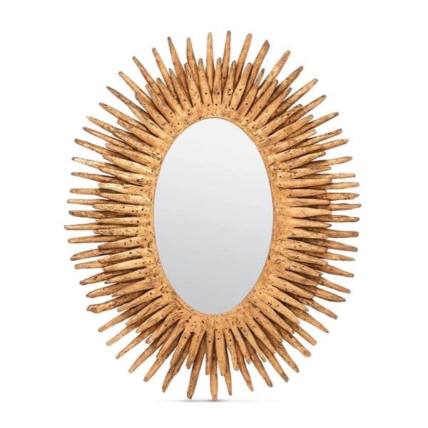 Donatella Oval Mirror Gold