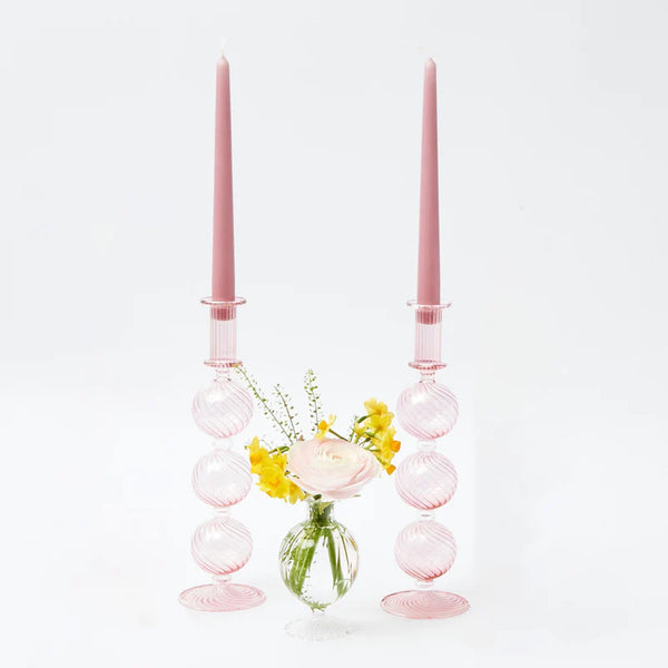 Camille Peony Candle Holder (Pair)