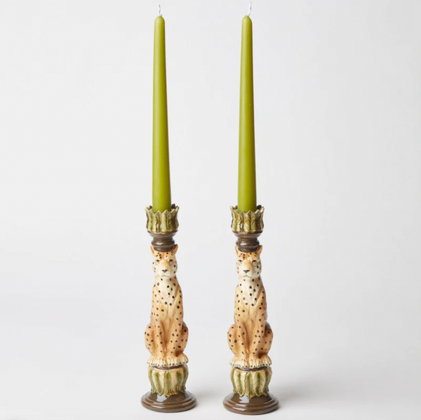 Leopard Candle Holders (Pair)